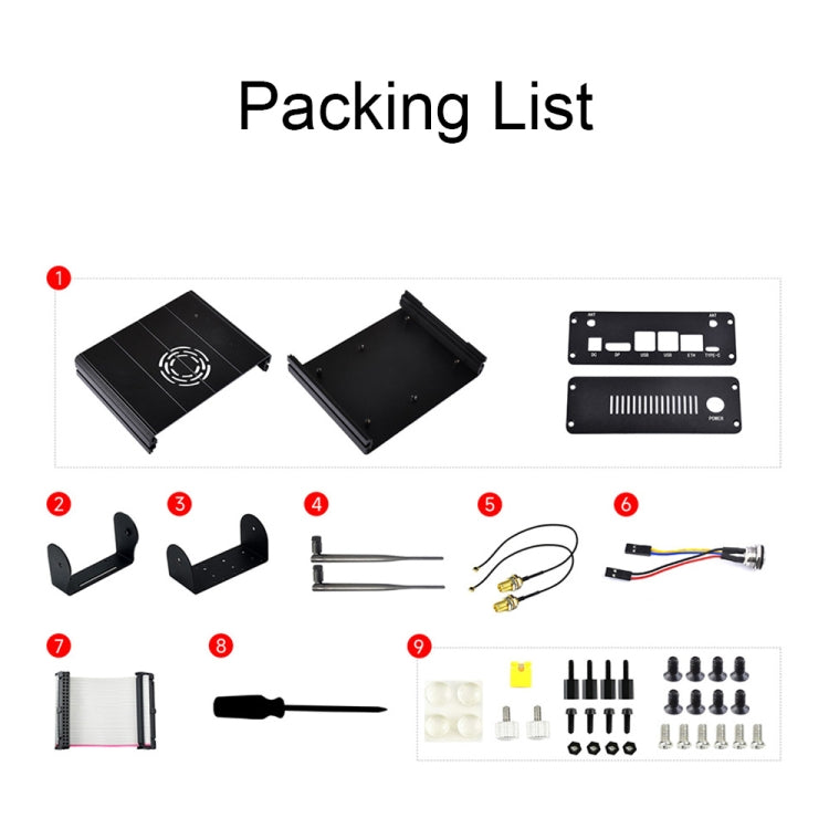 Waveshare 25334 For Jetson Orin Aluminum Alloy Case With Camera Holder by Waveshare