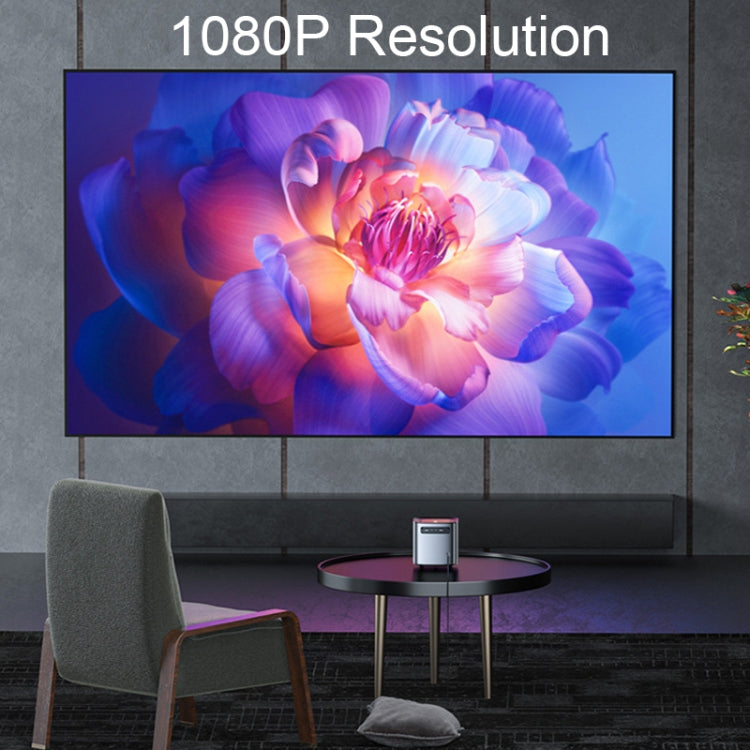 P3 Mini Home HD Projector Portable 1080P Dual-Band 5G WiFi Smart Voice Projector(UK Plug) by buy2fix