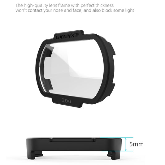 Sunnylife FV-Q9334 2 PCS Myopia Lens Nearsighted Corrective Aspherical Lens for DJI FPV Goggles V2, Colour: 500 Degree by Sunnylife