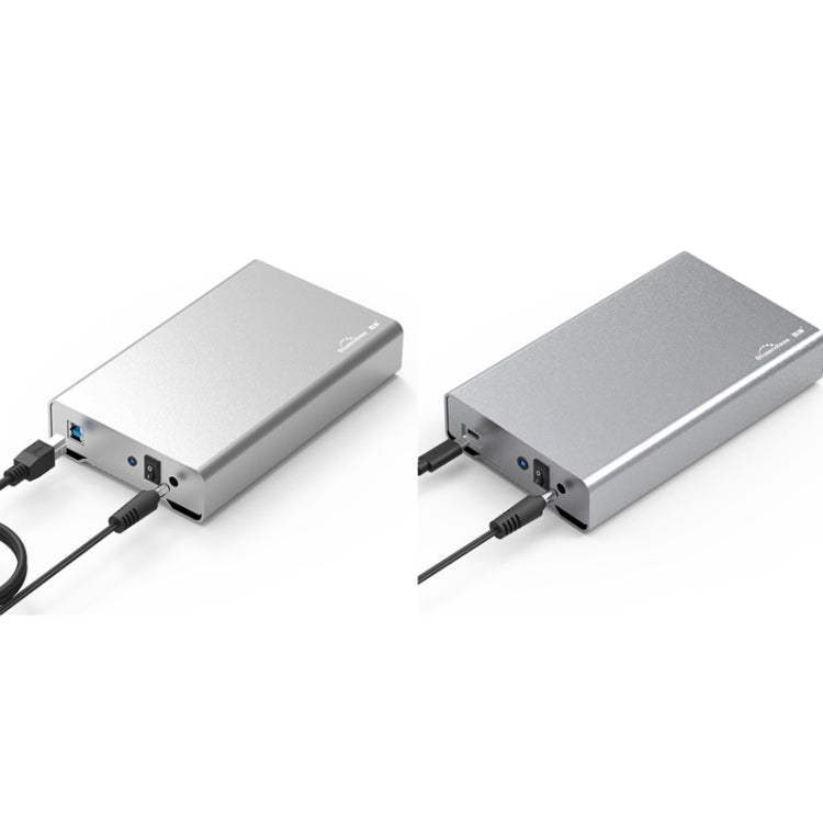 Blueendless U35Q 3.5 Inch Full Metal Mobile Hard Disk Box Type-C/Usb3.0 SATA Serial Desktop PC External Hard Disk Box US Plug (TYPE-C) - HDD Enclosure by Blueendless | Online Shopping UK | buy2fix