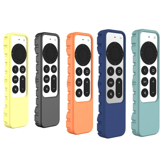 2 PCS Remote Control All-Inclusive Protective Cover, Applicable Model: For Apple TV 4K(Yellow) by buy2fix