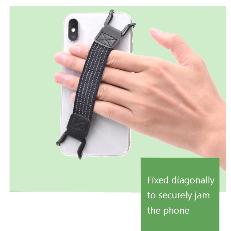 5 PCS Mobile Phone Back Strapping Bracket Lazy Phone And Tablet Back Stick Bracket, Style: 2 x 20cm (Black) by buy2fix