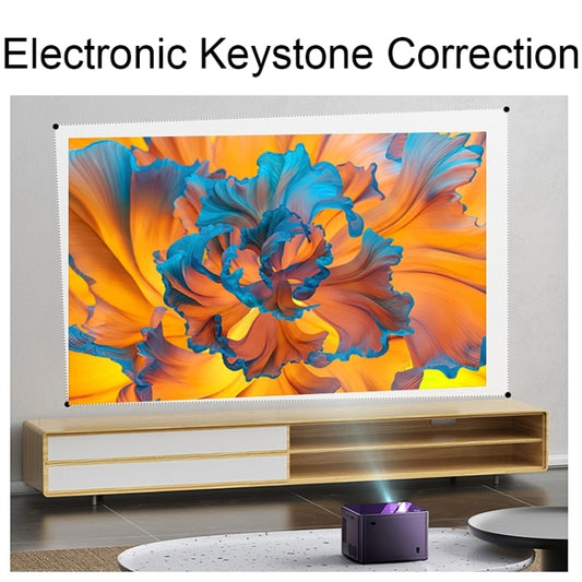 K1 1080P HD Motorized Focus Projector Home 5G Dual-Band WiFi Wireless Projector(AU Plug) by buy2fix