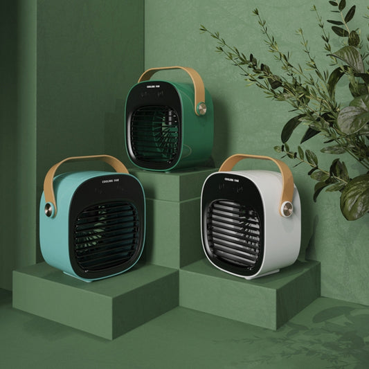 Household USB Portable Humidifying Spray Cooling Fan(Green) by buy2fix