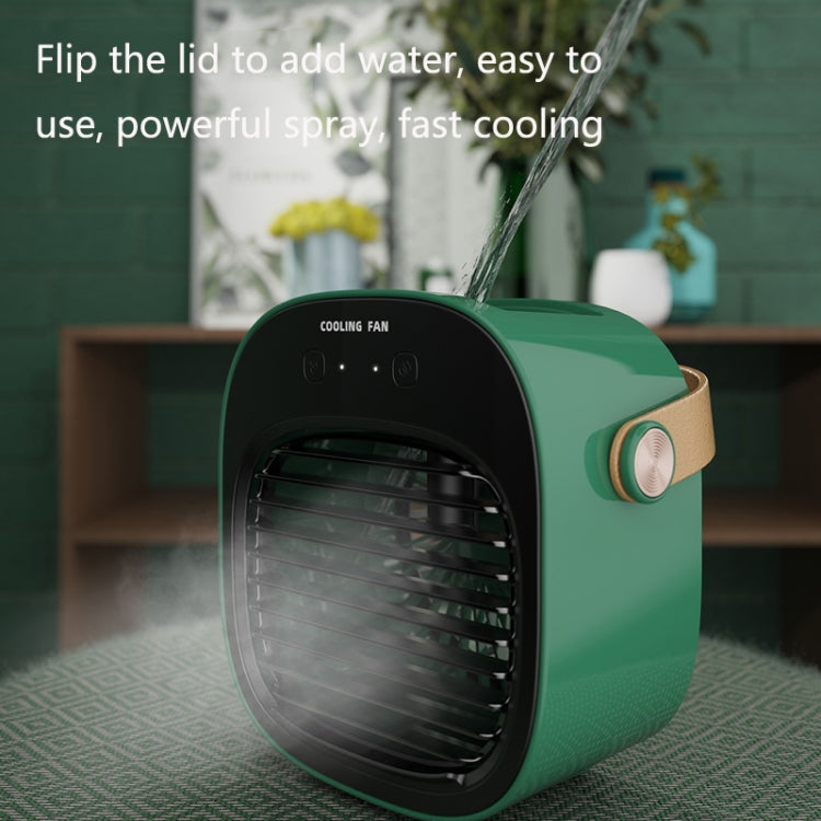 Household USB Portable Humidifying Spray Cooling Fan(Green) - Electric Fans by buy2fix | Online Shopping UK | buy2fix