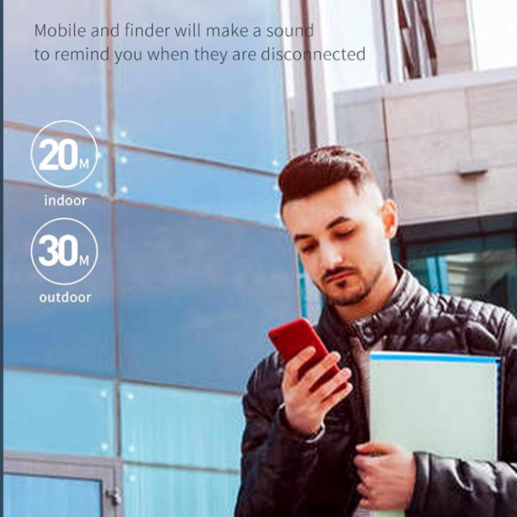 2 PCS S8 Round Bluetooth Anti-Lost Device Key Luggage Tracking Device Two-Way Alarm(Pink) - Anti-lost Alarm by buy2fix | Online Shopping UK | buy2fix