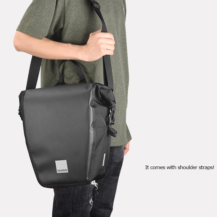 SAHOO 20L Bicycle Shelf Bag Long-Distance Cycling Pannier Bag(Black) by SAHOO