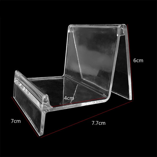 10 PCS Thickened Transparent Wallet Holder Plastic Phone Mask Display Stand Counter Display Stand,Specification: No. 3 1 Layer by buy2fix