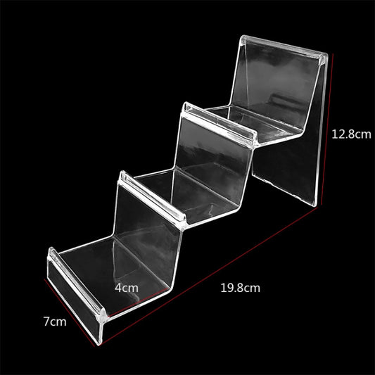 10 PCS Thickened Transparent Wallet Holder Plastic Phone Mask Display Stand Counter Display Stand,Specification: No. 3 3 Layer by buy2fix