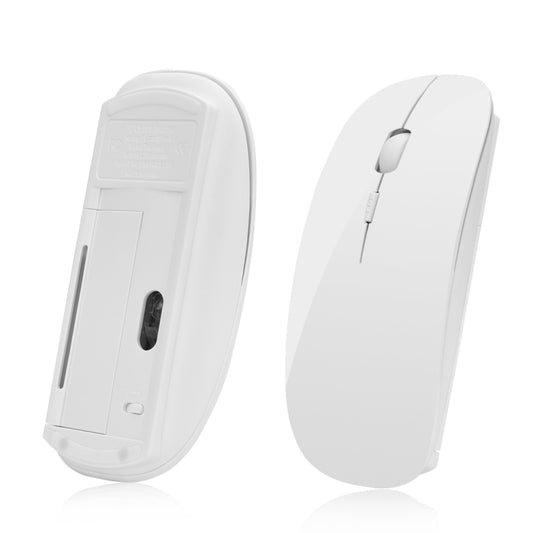 MF-822 2.4G Wireless Mouse 4 Keys Mute Office Ultra-Thin Mouse(White) by buy2fix