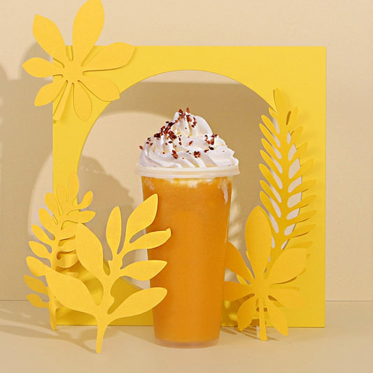 60 X 60cm Non-Reflective Matte PVC Board Double-Sided Solid Color Photo Background Board Filming Photography Props(Green + Apricot) by buy2fix