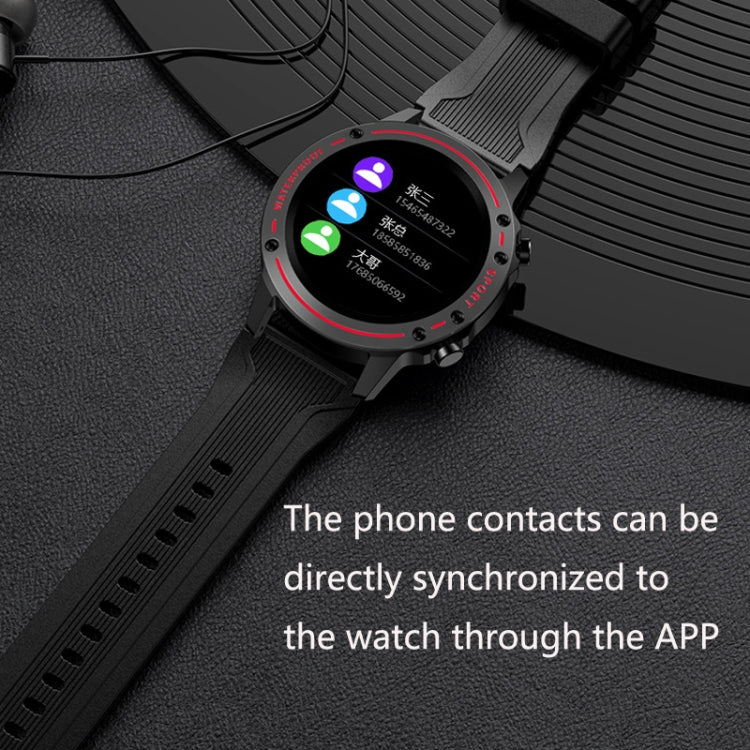 OD-1 Heart Rate Sphygmomanometer Step Body Temperature Waterproof High-Quality Speaker Bluetooth Call Bracelet(Red) - Smart Wristbands by buy2fix | Online Shopping UK | buy2fix