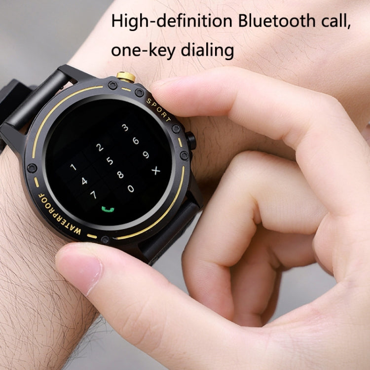 OD-1 Heart Rate Sphygmomanometer Step Body Temperature Waterproof High-Quality Speaker Bluetooth Call Bracelet(Silver Gray) by buy2fix