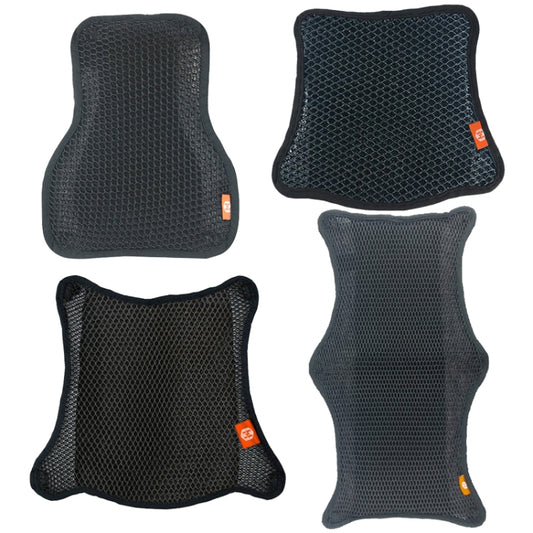 HOUZHI MTZT1010 Motorcycle Sun Insulation Cushion 3D Grid Breathable Sweating Cool Seat Cover, Style: Double Layer L by buy2fix