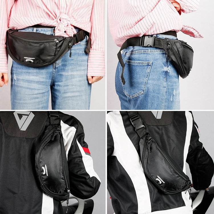 MESOROCK MTXB1018 Motorcycle Pocket Handle Riding Back Seat Safety Handle Multi-Function Dumplings Package(Black) by buy2fix