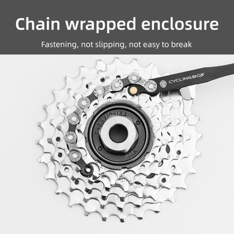 CYCLINGBOX BG-201401 Bicycle Repair Flywheel Disassembly Wrench Mountain Bike Portable Fast Repair Wrench(Black) - Maintenance tools by buy2fix | Online Shopping UK | buy2fix