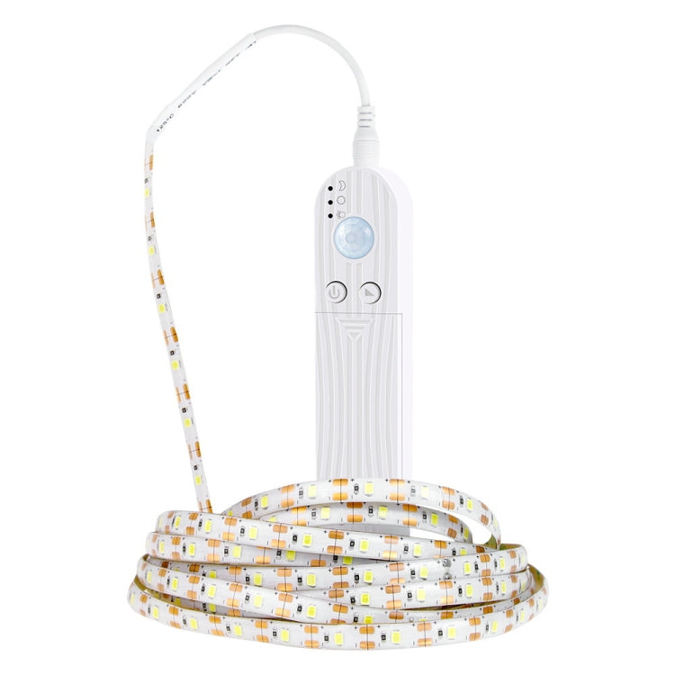 0.5m LED Battery Box Light Strip Intelligent Induction Dimming Soft Light Strip Drip Waterproof Cabinet Light Tape(2700K (Warm White)) - Sensor LED Lights by buy2fix | Online Shopping UK | buy2fix