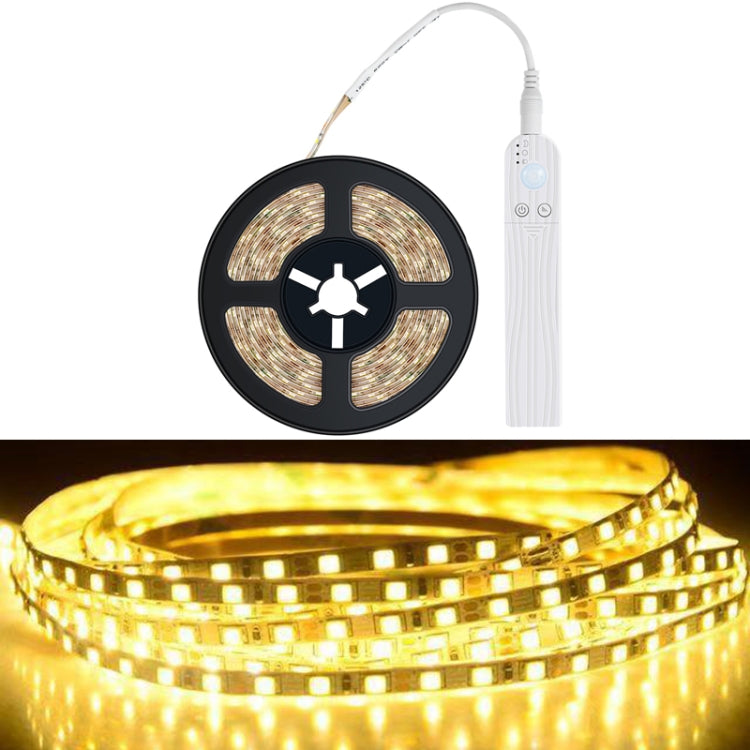 1m LED Battery Box Light Strip Intelligent Induction Dimming Soft Light Strip Drip Waterproof Cabinet Light Tape(2700K (Warm White)) - Sensor LED Lights by buy2fix | Online Shopping UK | buy2fix