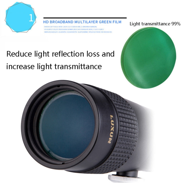 LUXUN 10-30x40 Single-Cylinder HD High-Power Telescope Mobile Phone Mini Telescope(Telescope Set) by LUXUN