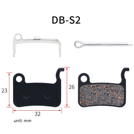 3 Pairs Mountain Bike Semi-Metallic Brake Pads M355 Oil Disc BB5 Resin Disc Brakes, Bagged(DB-S2) by buy2fix