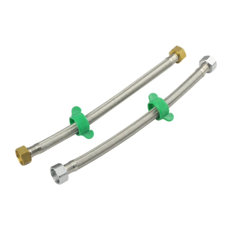 30cm Copper Hat 304 Stainless Steel Metal Knitting Hose Toilet Water Heater Hot And Cold Water High Pressure Pipe 4/8 Inch DN15 Connecting Pipe - Water Heaters & Accessories by buy2fix | Online Shopping UK | buy2fix
