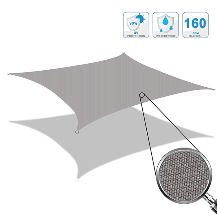 Outdoor Garden Sunshade Sail Waterproof Anti-UV Canopy, Size: 2m x 4m(Beige) - Tents & Accessories by buy2fix | Online Shopping UK | buy2fix