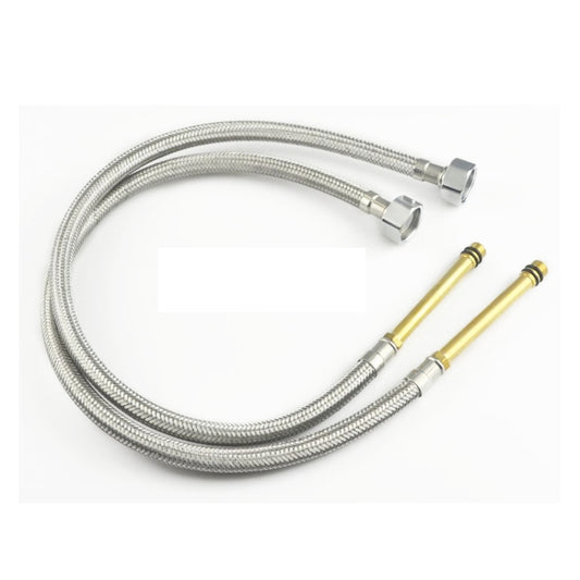 Weave Stainless Steel Flexible Plumbing Pipes Cold Hot Mixer Faucet Water Pipe Hoses High Pressure Inlet Pipe, Specification: 100cm 1.8cm Copper Rod - Water Heaters Parts by buy2fix | Online Shopping UK | buy2fix