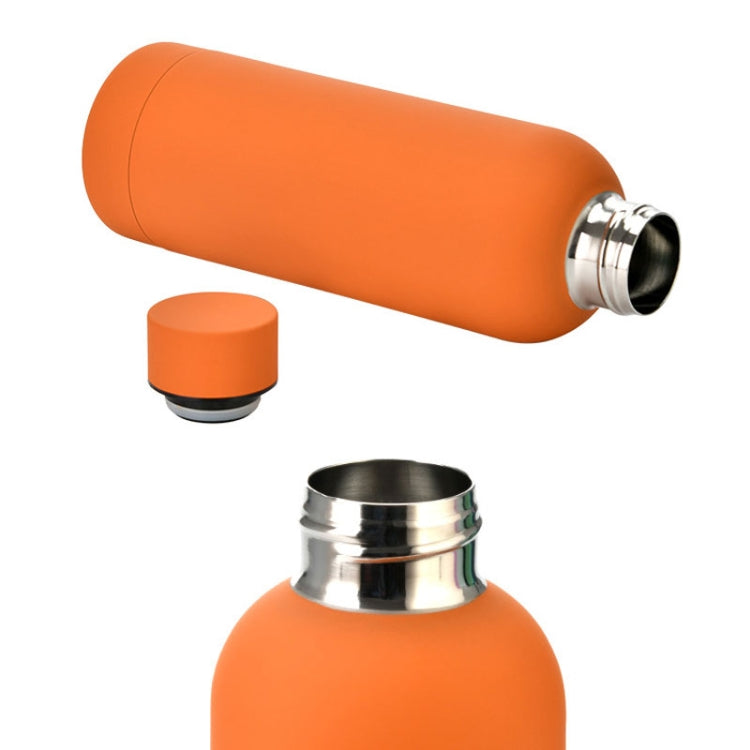 Stainless Steel Outdoor Matte Water Bottle Portable Sports Water Cup Rubber Paint Insulation Cup(Indigo) - Vacuum Thermoses & Cups by buy2fix | Online Shopping UK | buy2fix