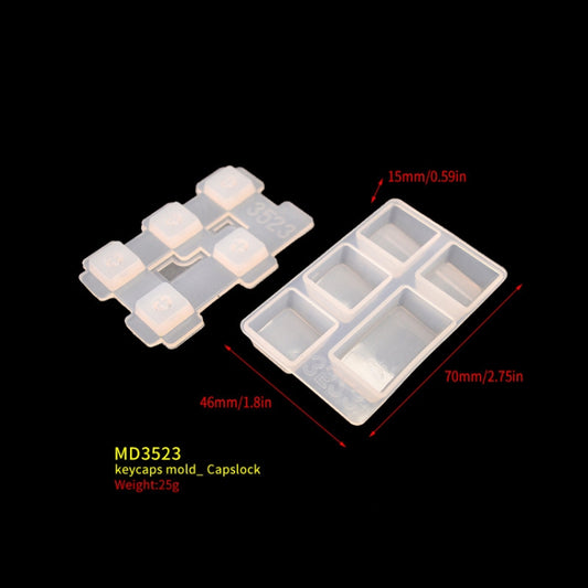 2 PCS DIY Keycap Silicone Mold OEM Mechanical Keyboard Silicone Mold, Style: MD3523 by buy2fix