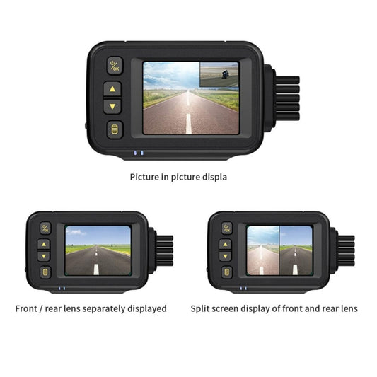 MT30 720P Waterproof Motorcycle Driving Recorder Locomotive Front And Rear Double Lens Recorder by buy2fix