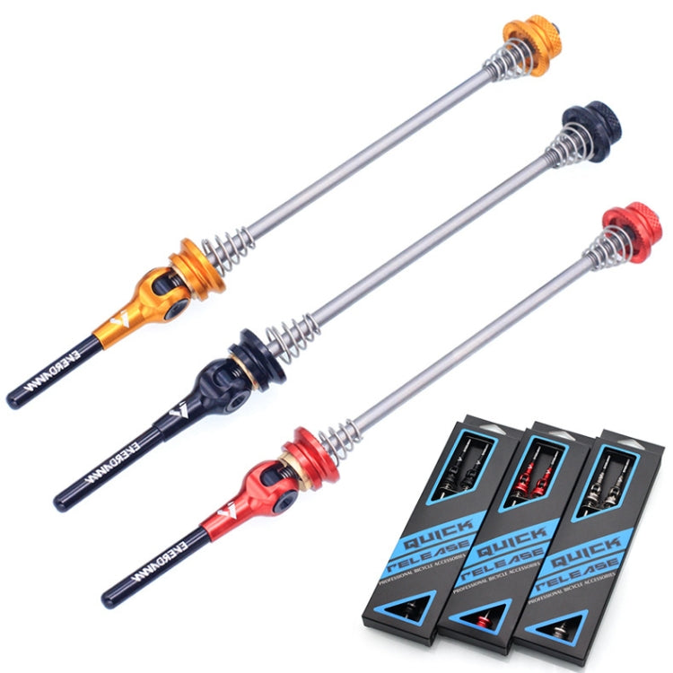 EVERDAWN Mountain Highway Bike Titanium Alloy Axis Quick Removal Rod Front And Rear Rollers Open Flower Drum Fixed Axis Trolley(Black) - Quick Release by buy2fix | Online Shopping UK | buy2fix