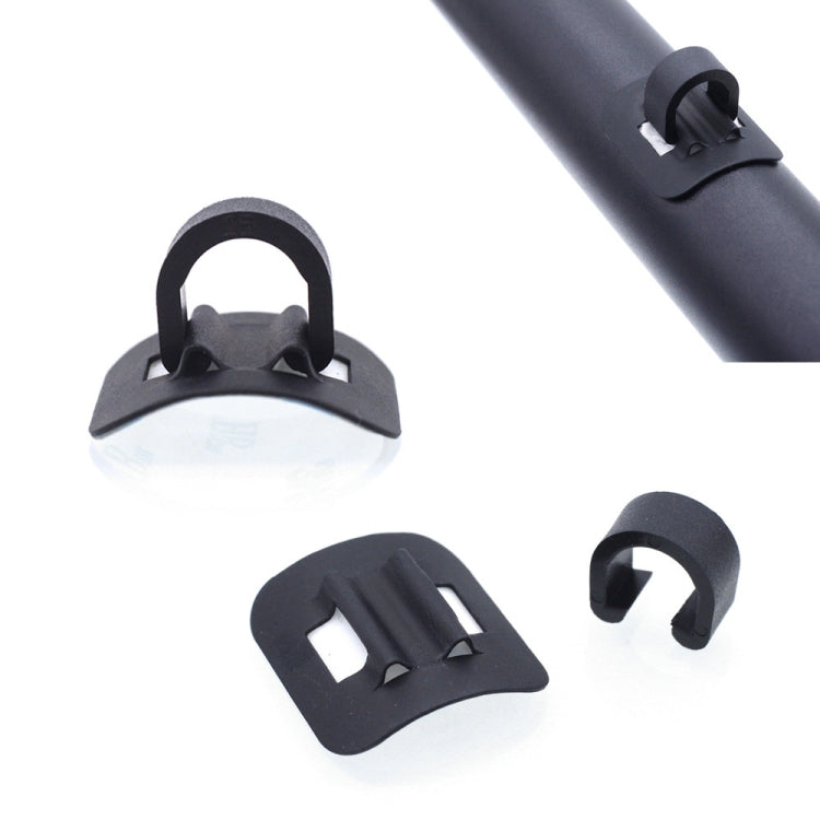 4 PCS Mountain Road Bicycle Hose Line Guide Adhesive Wire Seat Frame Cable Fixing C Buckle, Style: Aluminum Alloy Buckle(Black) - Others by buy2fix | Online Shopping UK | buy2fix