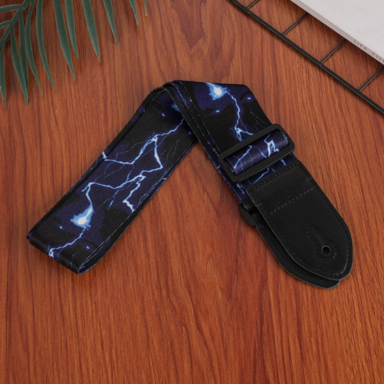 3 PCS Printed Ukulele Guitar Strap, Length: 85-135cm(Blue Flash) - String Instrument Accessories by buy2fix | Online Shopping UK | buy2fix