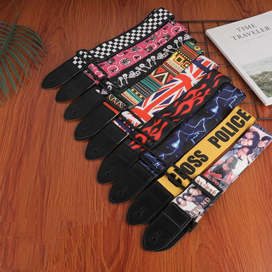 3 PCS Printed Ukulele Guitar Strap, Length: 85-135cm(Pink Panda) by buy2fix