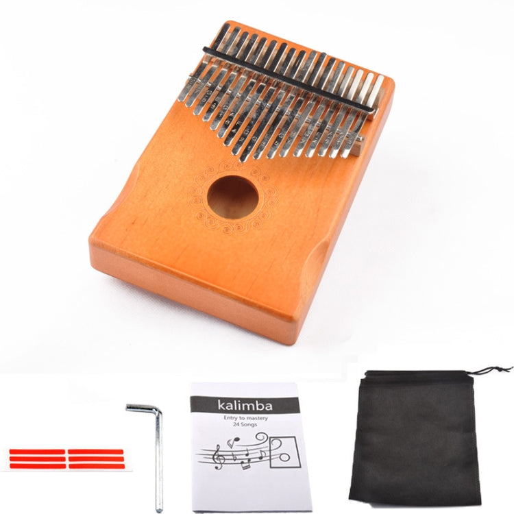 17-Tone Thumb Piano Kalimba Beginners Introduction Finger Piano, Colour: Yellow Kit - Keyboard Accessories by buy2fix | Online Shopping UK | buy2fix