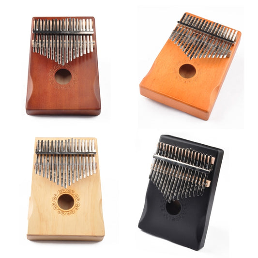 17-Tone Thumb Piano Kalimba Beginners Introduction Finger Piano, Colour: Wooden Kit by buy2fix