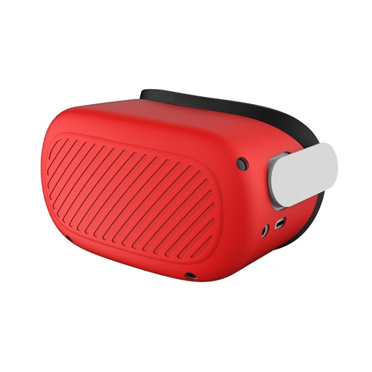 VR Glasses Silicone Waterproof Dust-Proof And Fall-Proof Protective Shell For Meta Quest(Red) - VR Accessories by buy2fix | Online Shopping UK | buy2fix