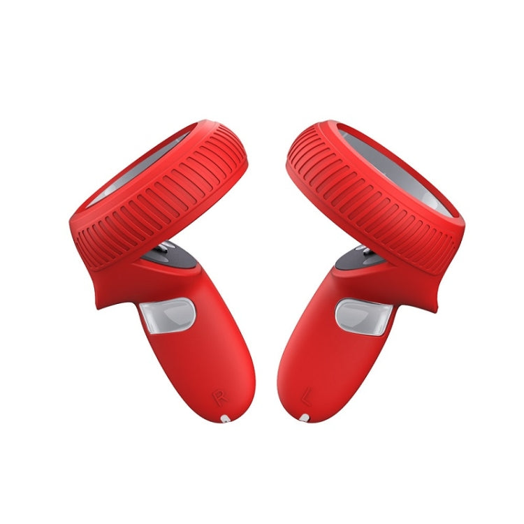 VR Handle Silicone Non-slip Drop Resistant Protective Cver For Meta Quest(Red) - VR Accessories by buy2fix | Online Shopping UK | buy2fix
