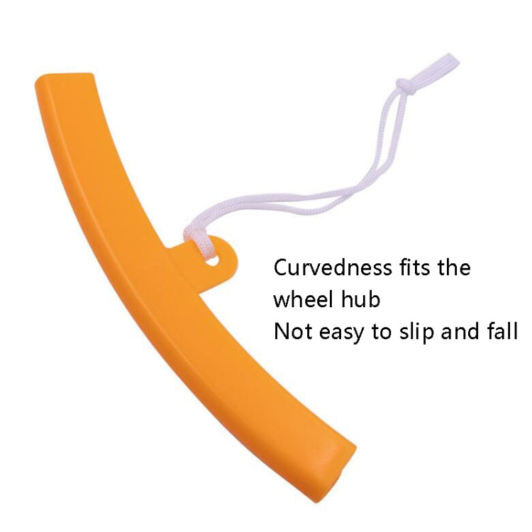 6 PCS Thickening Wear Resistant Scratch-Resistant Tire Wheel Steel Ring Protective Cover(Yellow) by buy2fix