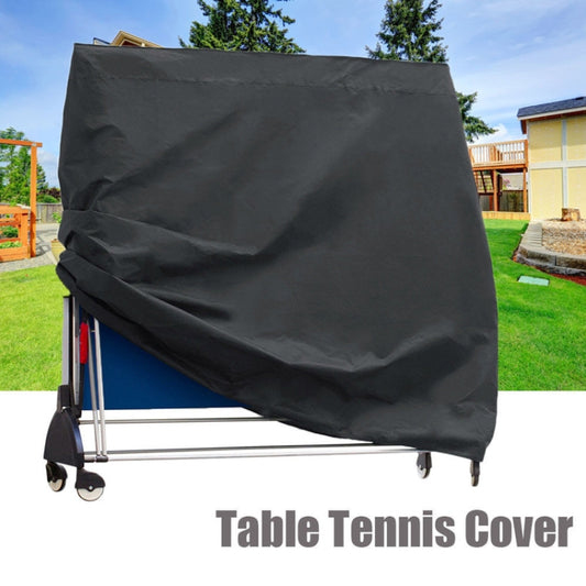 Outdoor Waterproof And Dustproof Table Tennis Table Cover, Size: 165x70x185cm(Black Outside Silver Inside) - Dust Covers by buy2fix | Online Shopping UK | buy2fix