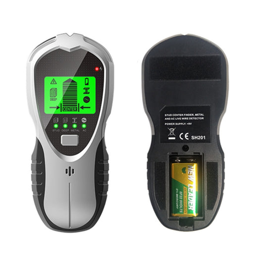 SH201 4 In 1 Multifunctional Digital Metal Detector Wall Detector(Silver Black) - Metal Detector by buy2fix | Online Shopping UK | buy2fix