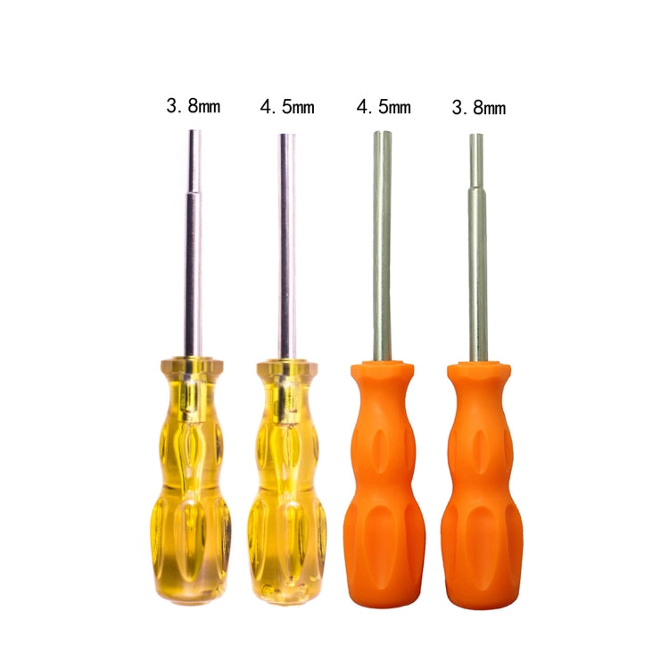4 PCS Disassembly Tool Screwdriver Sleeve Applicable For Nintendo N64 / SFC / GB / NES / NGC(Transparent Yellow 3.8mm) - Tools by buy2fix | Online Shopping UK | buy2fix