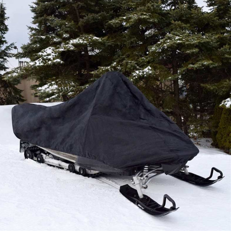 Outdoor Snowmobile Waterproof And Dustproof Cover UV Protection Winter Motorcycle Cover, Size: 368x130x121cm(Black) by buy2fix