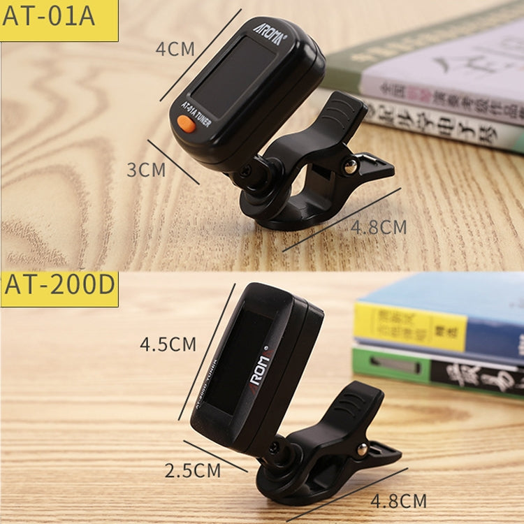 AROMA Guitar Tuner Ukulele Violin Bass Multi-Function Electronic Tuner, Colour: AT-200D - Guitar Tuner Accessories by buy2fix | Online Shopping UK | buy2fix