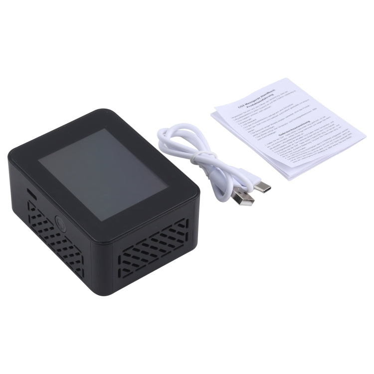 TVOC1 Portable CO2 Air Quality Formaldehyde Carbon Dioxide Detector Indoor Temperature Hygrometer with LED Digital Display(Black) - Air & Water Quality Tester by buy2fix | Online Shopping UK | buy2fix