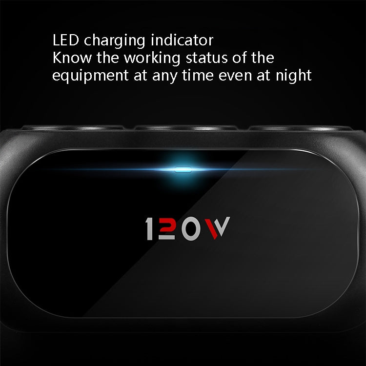 Car Charger Cigarette Lighter 1 In 3 Mobile Phone USB Car Charger(White) - Cigar Socket by buy2fix | Online Shopping UK | buy2fix