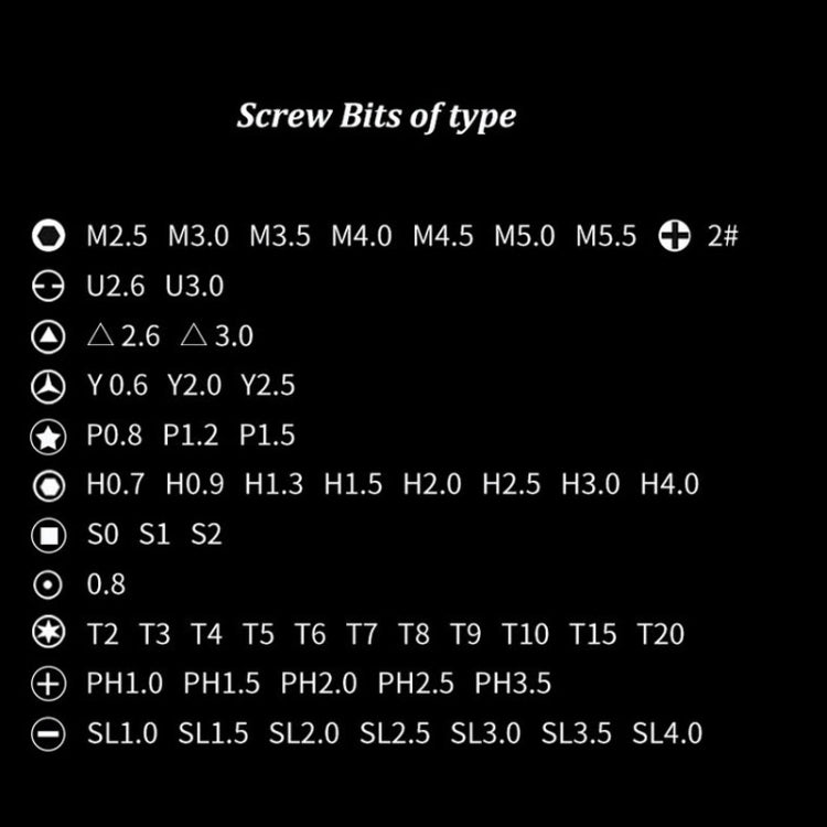 Weeks 58 in 1 Chrome Vanadium Steel Mobile Phone Repair And Disassembly Tool Screwdriver Set by buy2fix