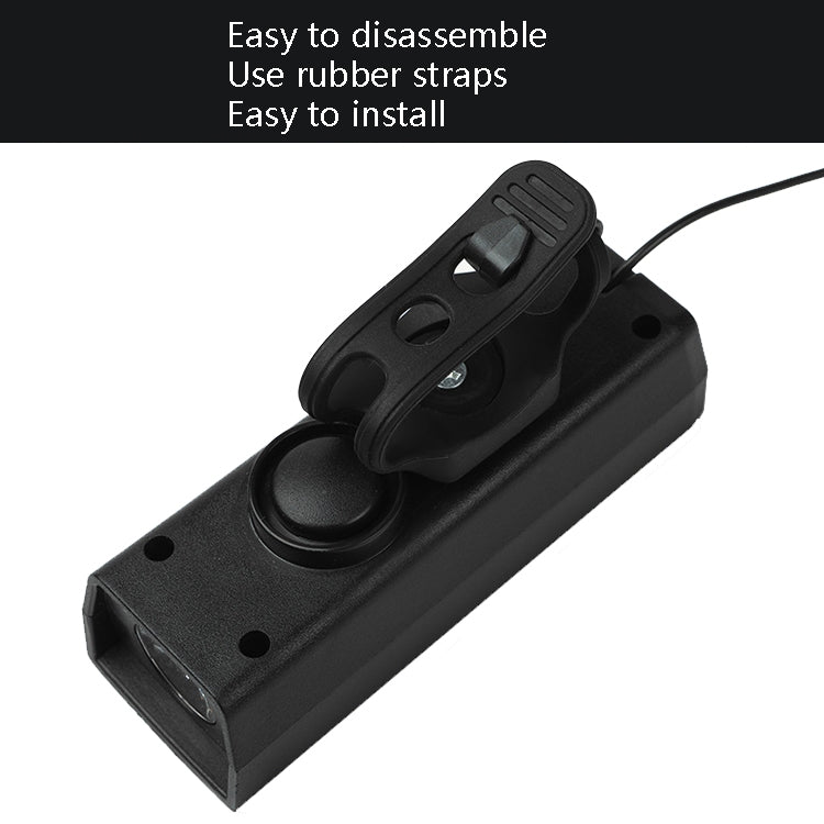 BG-1901 Bicycle USB Charging Speaker Front Lamp Multi-Function Cycling Equipment(Black) by buy2fix
