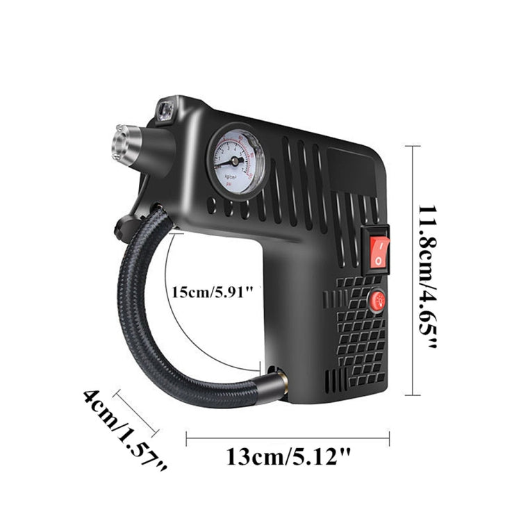 YX-301 12V Multi-Function Car Electric Portable Hand-Held Inflatable Pump(Black) - Inflatable Pump by buy2fix | Online Shopping UK | buy2fix