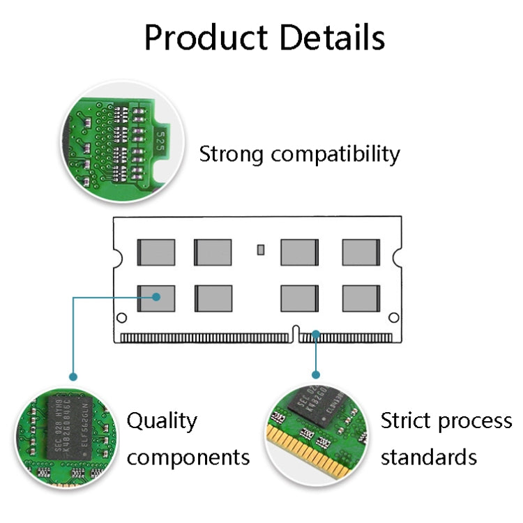 JingHai 1600MHz DDR3L PC3L-12800S 1.35V Low Voltage Notebook Memory Strip, Memory Capacity: 4GB by JingHai